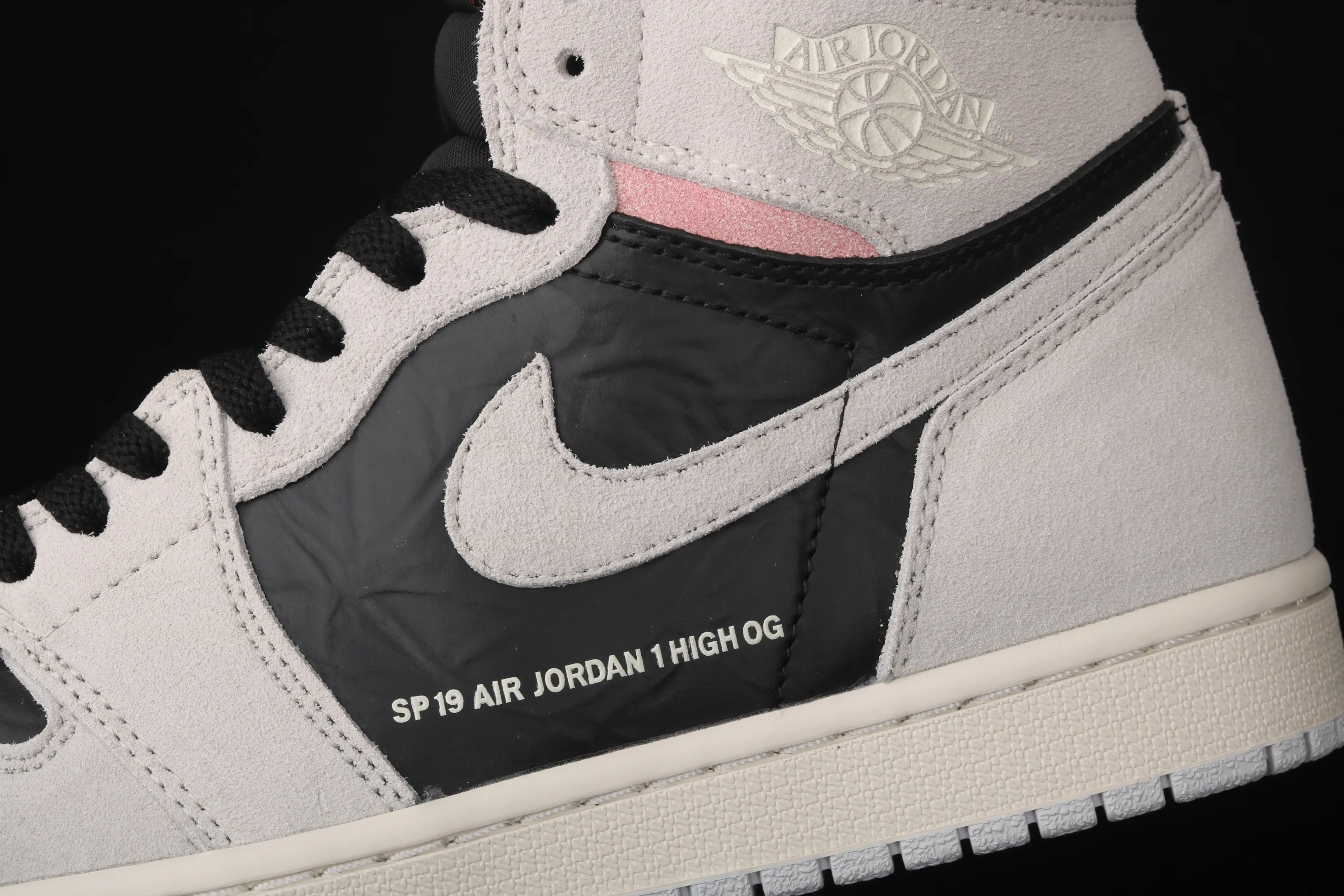 All categories Air Jordan Jordan series basketball shoes Air Jordan 1 High X version Air Jordan 1 "Neutral Grey" AJ1 Joe 1 gray pink suede/dirty pink 555088-018